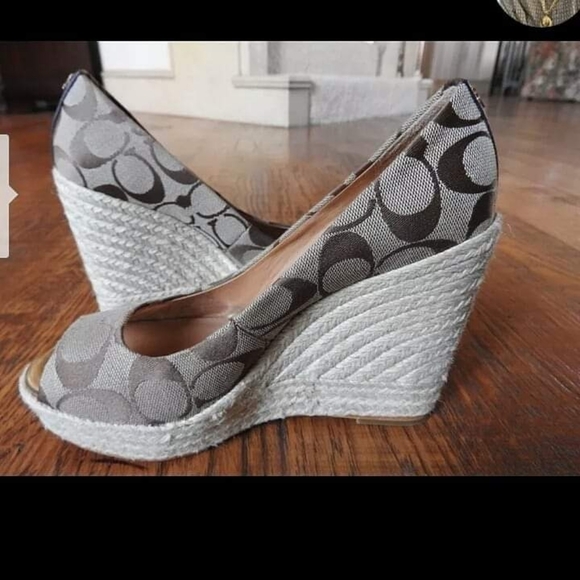 Coach Shoes - NEW COACH WEDGE SHOES SIZE 9